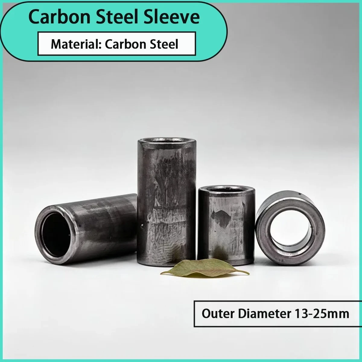 13-25mm outer diameter carbon steel sleeve is used for mechanical transmission, auto parts, hardware fixtures,  etc