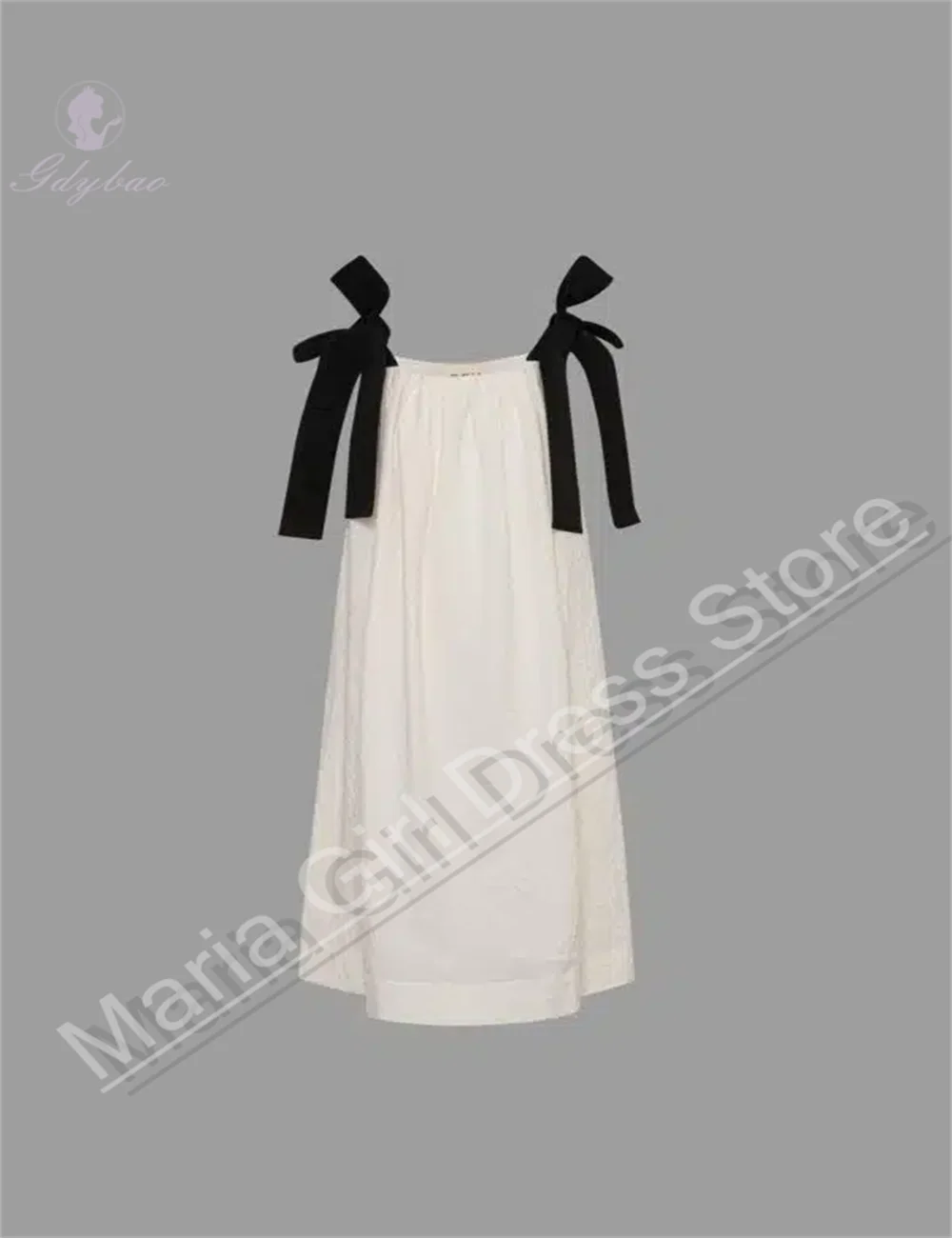 

Очаровательное настраиваемое платье для дня рождения для девочек с черным бантом, подходящее для детского праздника первого причастия