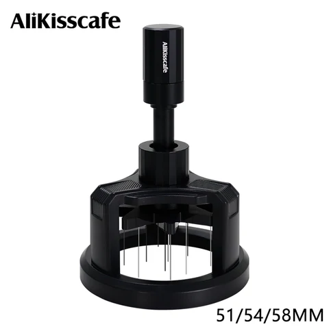 Alikisscafe wdt ferramentas rotativas 51mm 54mm 58mm agitador de café expresso agulha distribuidor magnético acessórios para cafeteira ferramentas barista