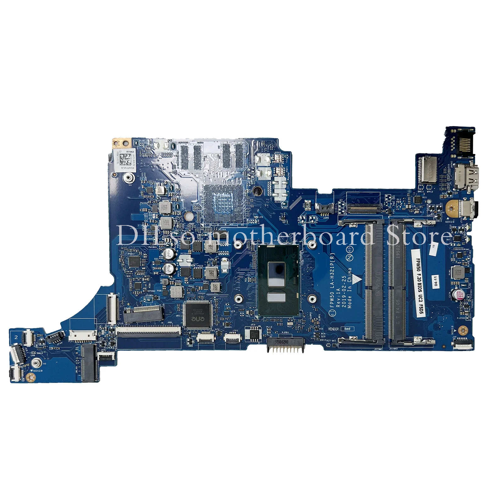 KEFU LA-H321P(R) L73245-601 L72538-001 Mainboard For HP 15-DW 15S-DU 15-DW Laptop Motherboard With I3-8130U I5-8250U UMA