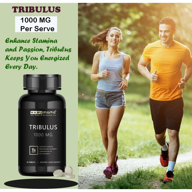 Extra Potency & High Purity - Tribulus 1000MG Supplement Tablets for Men，Boosts Energy, Mood and Performance