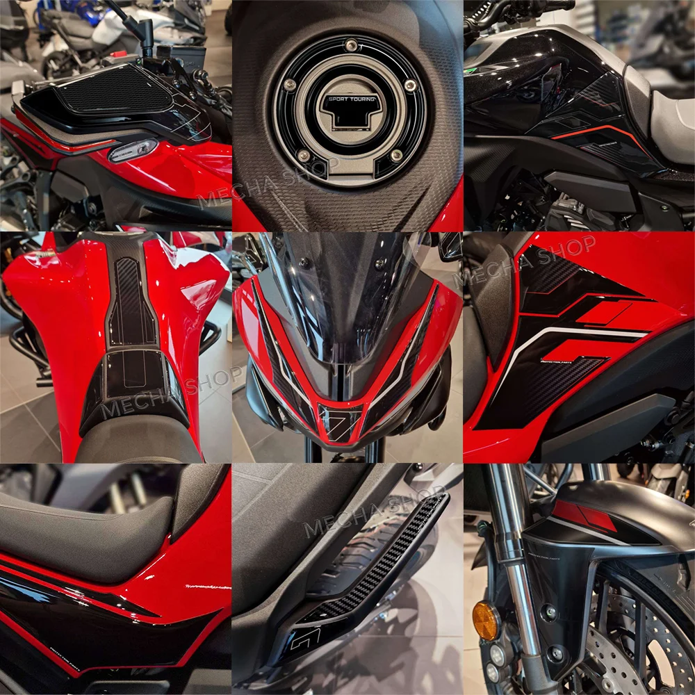 For Tracer 7 2025 2026 Tank Pad Protection Kit Hand Guard Decal Motorcycle 3D Stickers