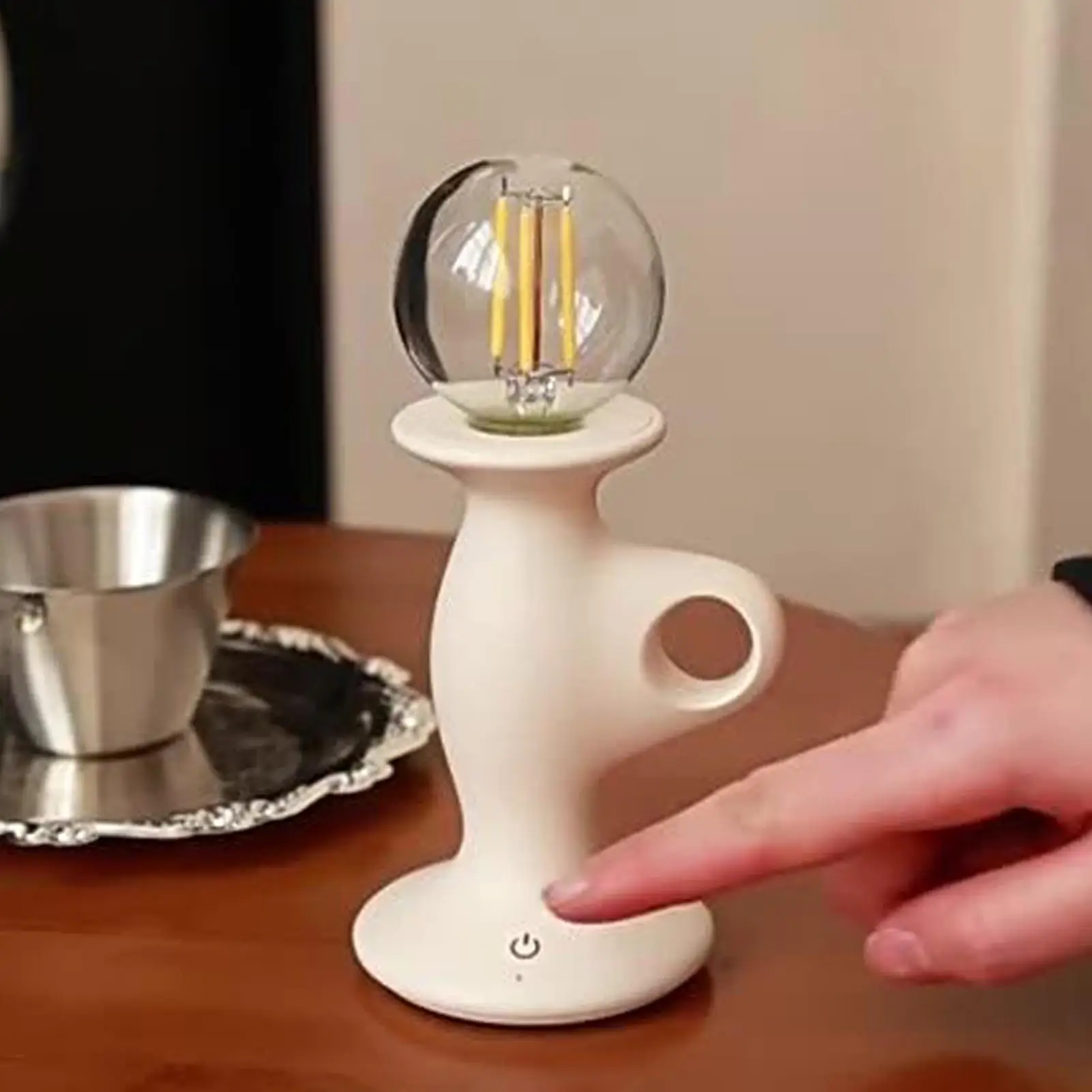 مصباح كلاسيكي شمعة ضوء الجدول مصباح ديكور الرجعية الإضاءة المحيطة عكس الضوء ديكور المنزل ل منضدة غرفة نوم عيد ميلاد مطعم #5