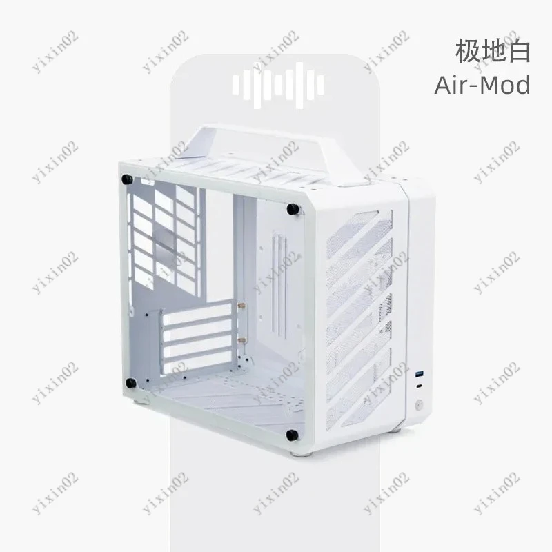 Portable Full Tower PC Case C28 - ITX/MATX Compatible Water-Cooler Mechanic Master Chassis view 3