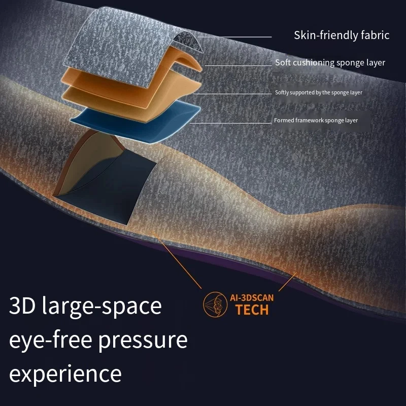 قناع عين للنوم ثلاثي الأبعاد للمساعدة على النوم للرجال والنساء والكبار، محمول للنوم، قناع عين خفيف للسفر