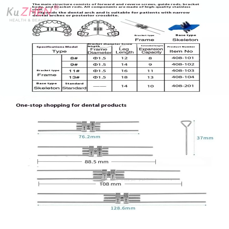 

Стоматологический расширительный винт, расширительный винт, быстросъемный расширитель для рамы, нержавеющая сталь 8/9/11/13 мм, стоматологические инструменты