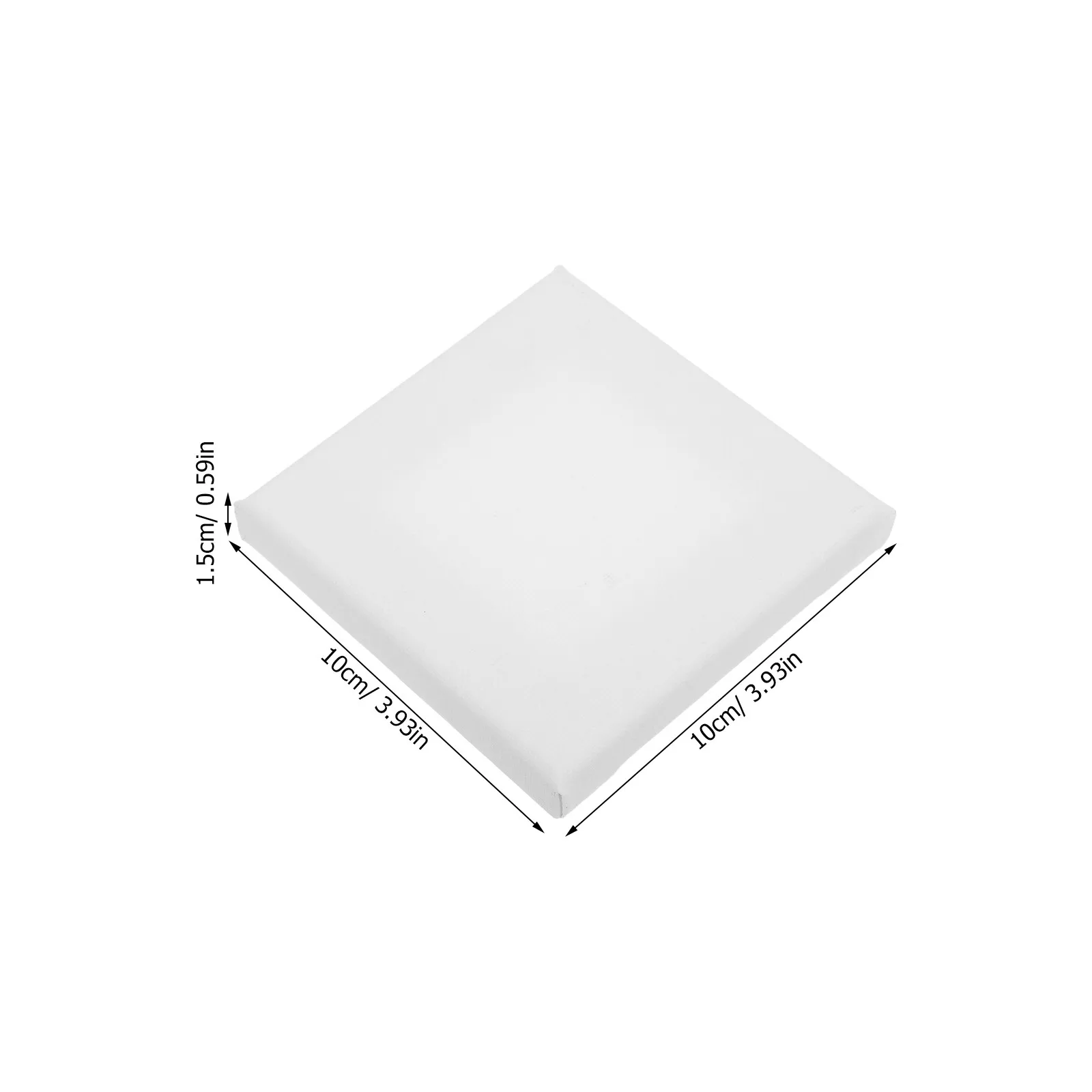15Pcs Canvas Boards For Painting Save Storage Space For Art Student Mini Panels Cotton Texture Small Square 10x10cm