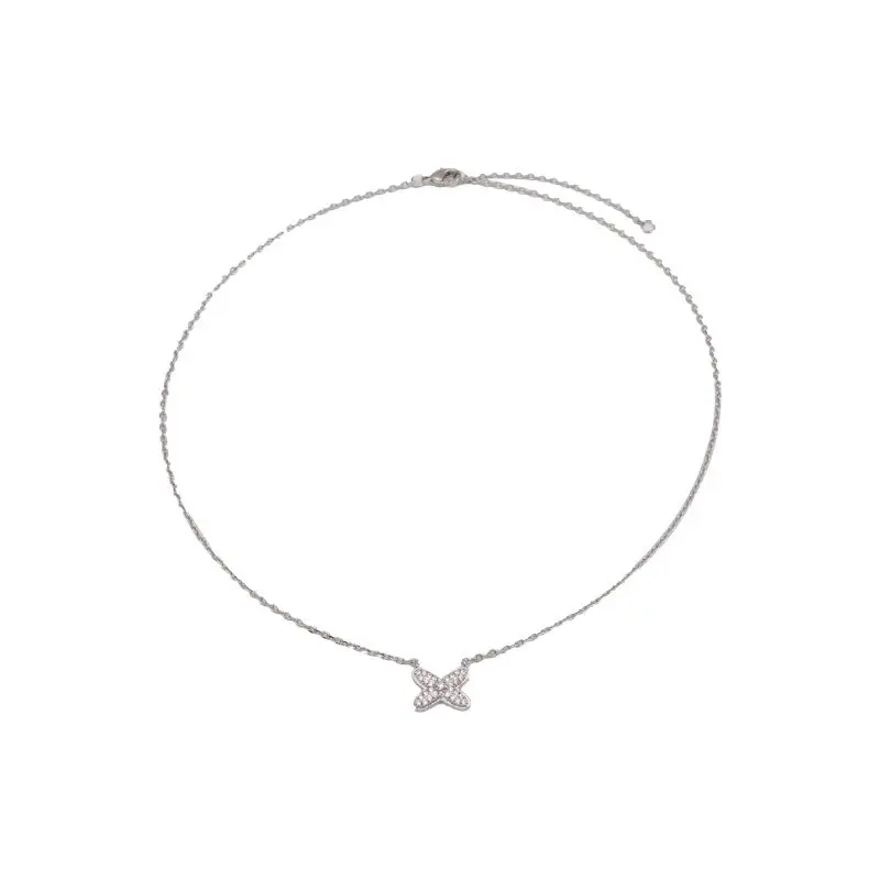 

Ожерелье с крестом и бриллиантами, женское новое высококачественное цепочка на ключицу со звездой, темпераментная цепочка на шею