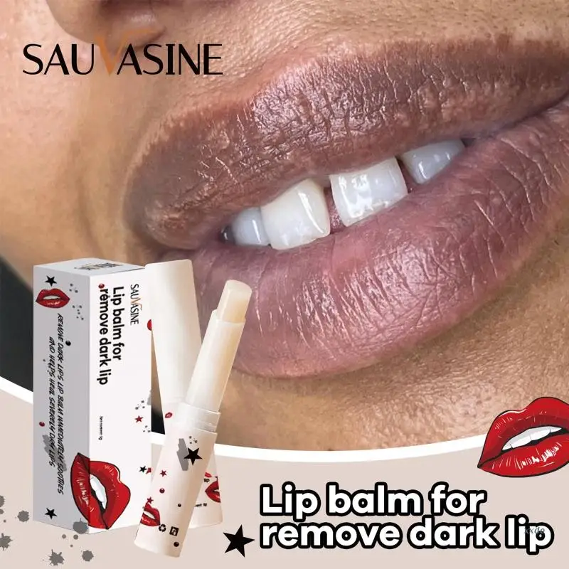 SAUVASINE atural Herbal Medicine Lip Black Removal Lip Balm Eliminate Uneven Dark on Lips Treatment Fast Results Lip Care