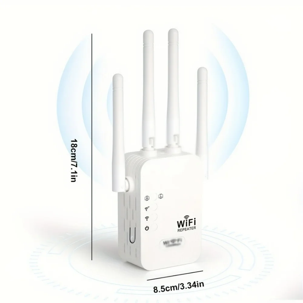 WiFi Signal Booster Four Antenna Dual Band Wireless WiFi Repeater 300Mbps Full Signal Amplifier Router Long Range WiFi Extender