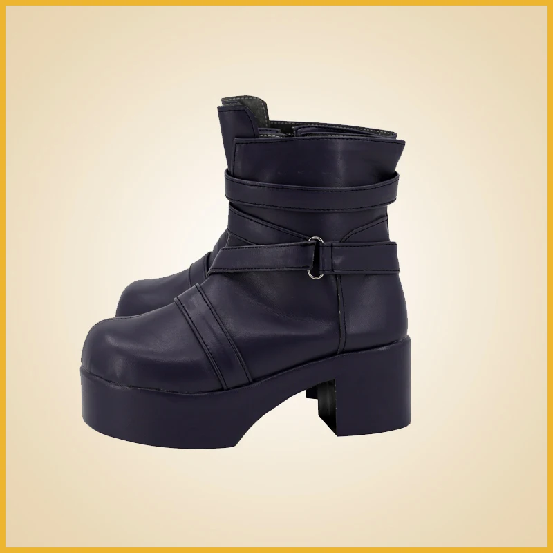 Höschen & Strümpfe mit Strumpfgürtel Polizei Strumpf Cosplay Kostüm Schuhe Schwarz Handgefertigte Kunstleder Halloween Party Stiefel