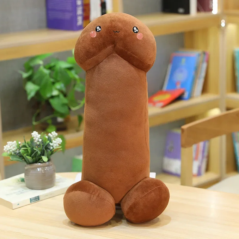 Juguete de peluche de pene realista de 30cm de largo, muñeco de peluche suave, expresiones de pene de la vida Real, almohada de felpa Sexy, regalo para amantes