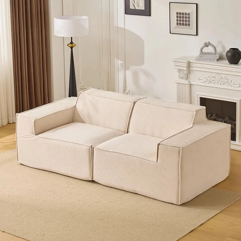 

European Oversized Vacuum Compressed Sofa Yellow Soft Modern Vacuum Compressed Sofa Lounge Couch Wohnzimmer Furniture Home