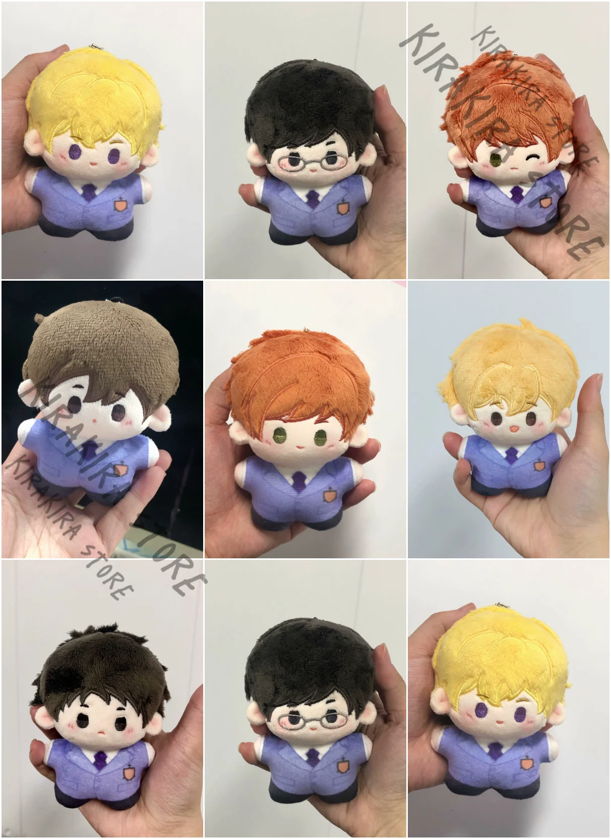 

Ouran High School Host Club Cotton Cloak Pendants Official Genuine Keychain Suou Tamaki Maumet Mascot Kawaii Stuffed Puppet