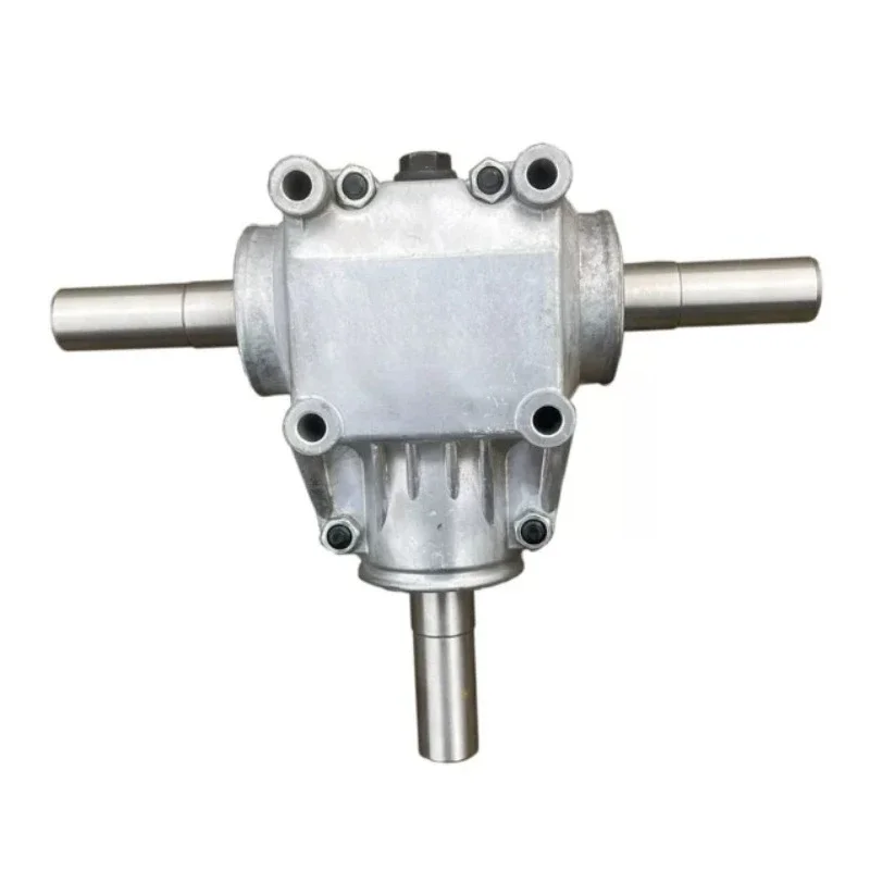 1:1 T-Type Right Angle Gearbox, 24mm Shaft, 90 Degree Spiral Bevel Steering Drive Unit