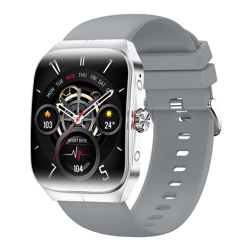 

696 Music Sports Health Watches Blue Tooth Call NFC Heart Rate Voice Assistant Smartwatch 1.95" AMOLED Screen Waterproof Music