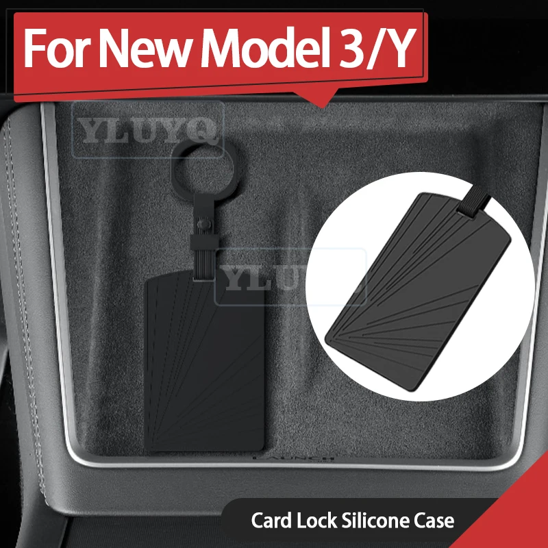 

For Tesla Juniper Model Y Highland Model 3 Car Card Key Case Key Shell Cover Buckle Frame Card Holder Accessories