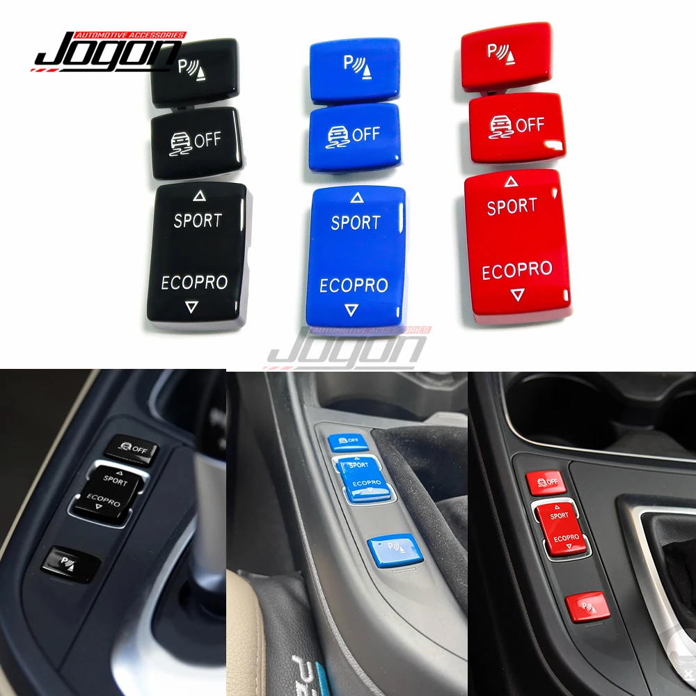 ABS Car Inner OFF Antislip Switch Sport Buttons Radar Sensor Cover Trim For BMW F20 F21 F22 F23 F30 F31 F34 F35 F32 F36 12-2019