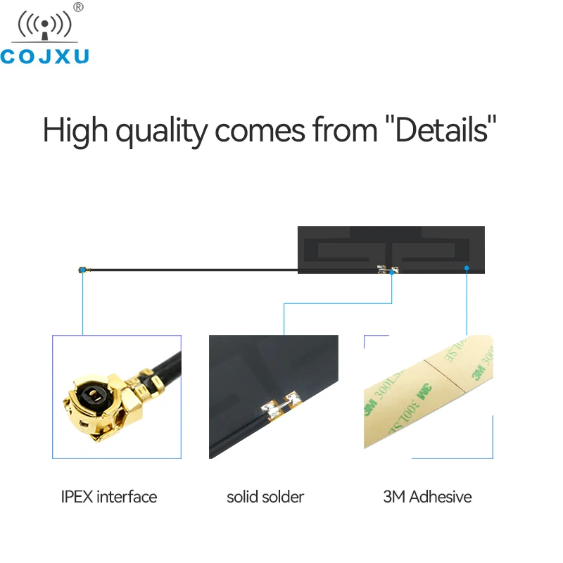 10szt/lot 4G FPC Antena COJXU Wbudowana antena Obsługa WCDMA/LET/DTU/4G/5G 826~960 MHz 1710~2170 MHz Interfejs IPEX