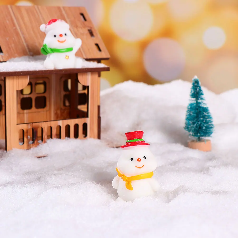 

White Artificial Snow Powder for Christmas Decor Indoor Winter Xmas Party Scene Layout Prop Fake Snowflake Holiday Display Photo