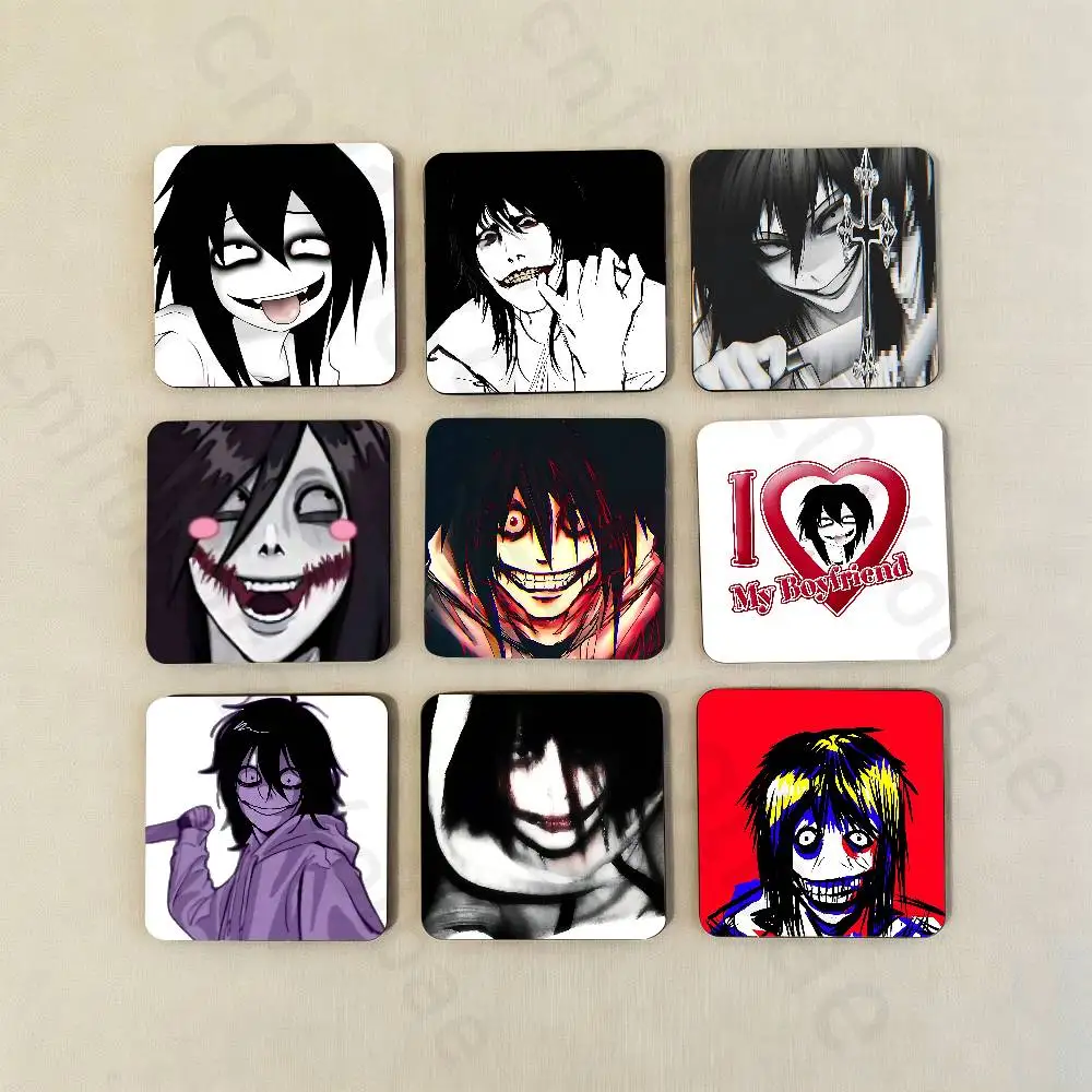 

Jeff C-Creepy Urban Killer Fridge Magnets Round Magnetic Refrigerator Decoration Memorial Gifts Wedding Favors