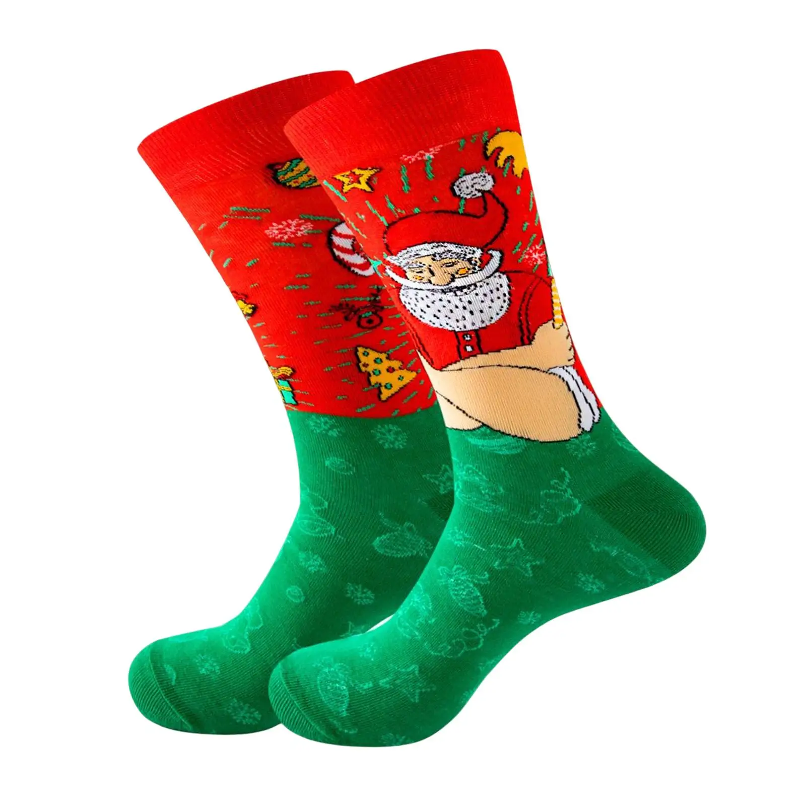 Fashion Christmas Socks, Socks Warm Long Sock for Teens Men Women Xmas Tree - view 2