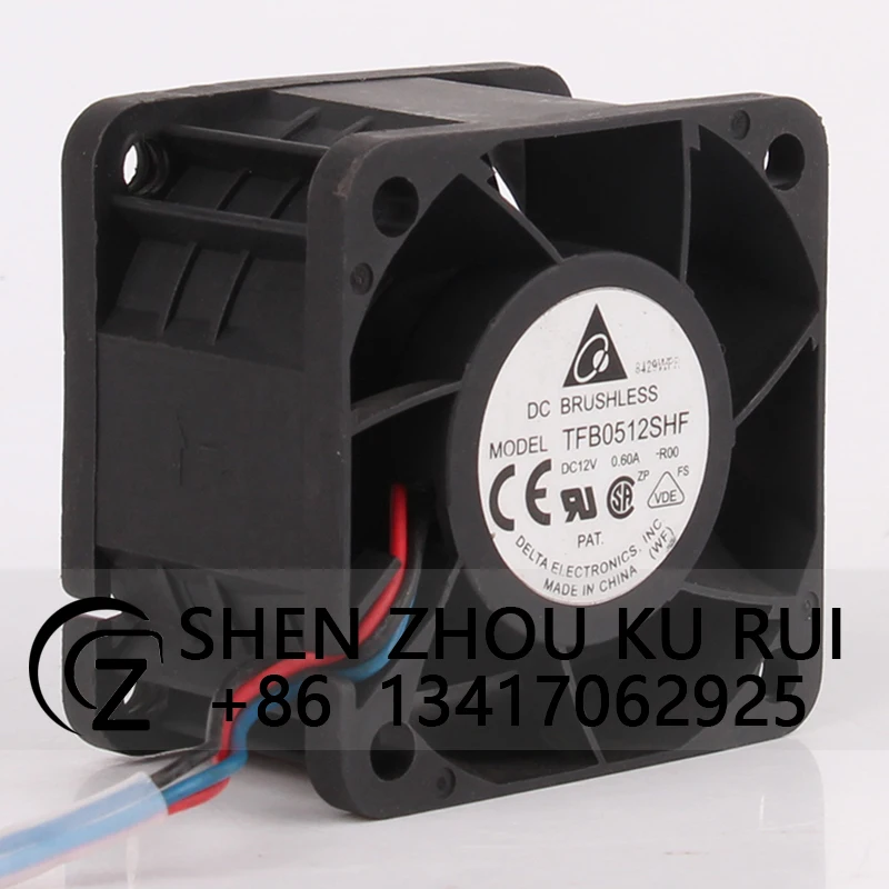 TFB0512SHF Heat Dissipation Case Cooling Fan DELTA DC12V 0.60A 50*50*32MM 5CM 5032 3-wire TACHometer and Temperature Control