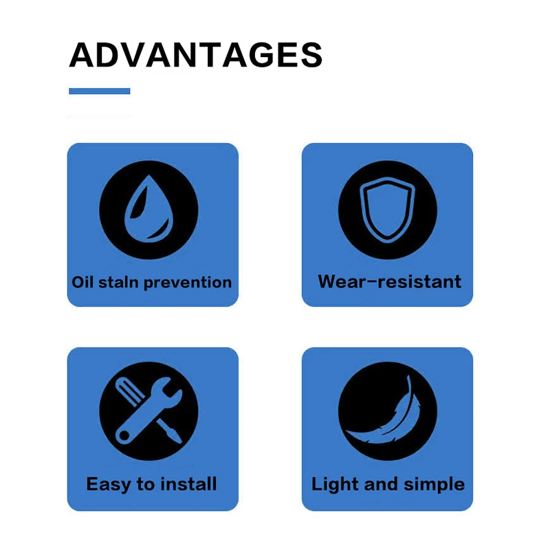 لوحة مضادة للحشف على قرص الدراجة - واقي متين مضاد للرذاذ من مادة PVC مع خطاف مضاد للدوران، واقي وسادة فرامل عالي التصميم لـ Mou #2