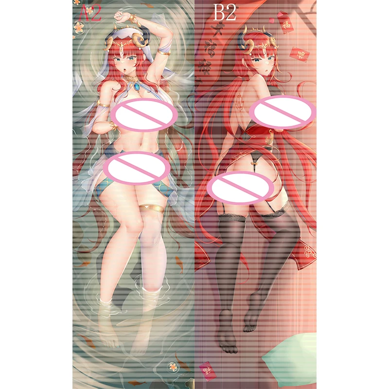 Genshin Impact Nilou Dakimakura Anime Cosplay Double-Sided Pillow Case Life-Size Pillow Cover Sexy Beauty Body Pillowcase Gift