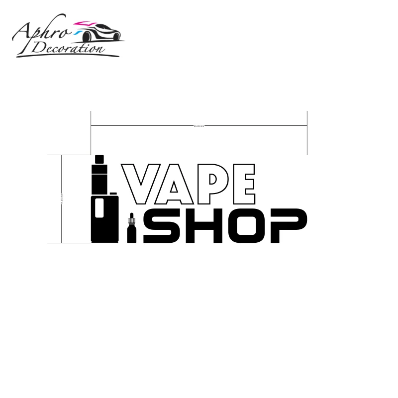 Vinyl Wall Decals Vape Shop Sign Posters Wall Stickers Home Decoration Removable Electronic Cigarette Art Decal Wallpaper # 349 view 6