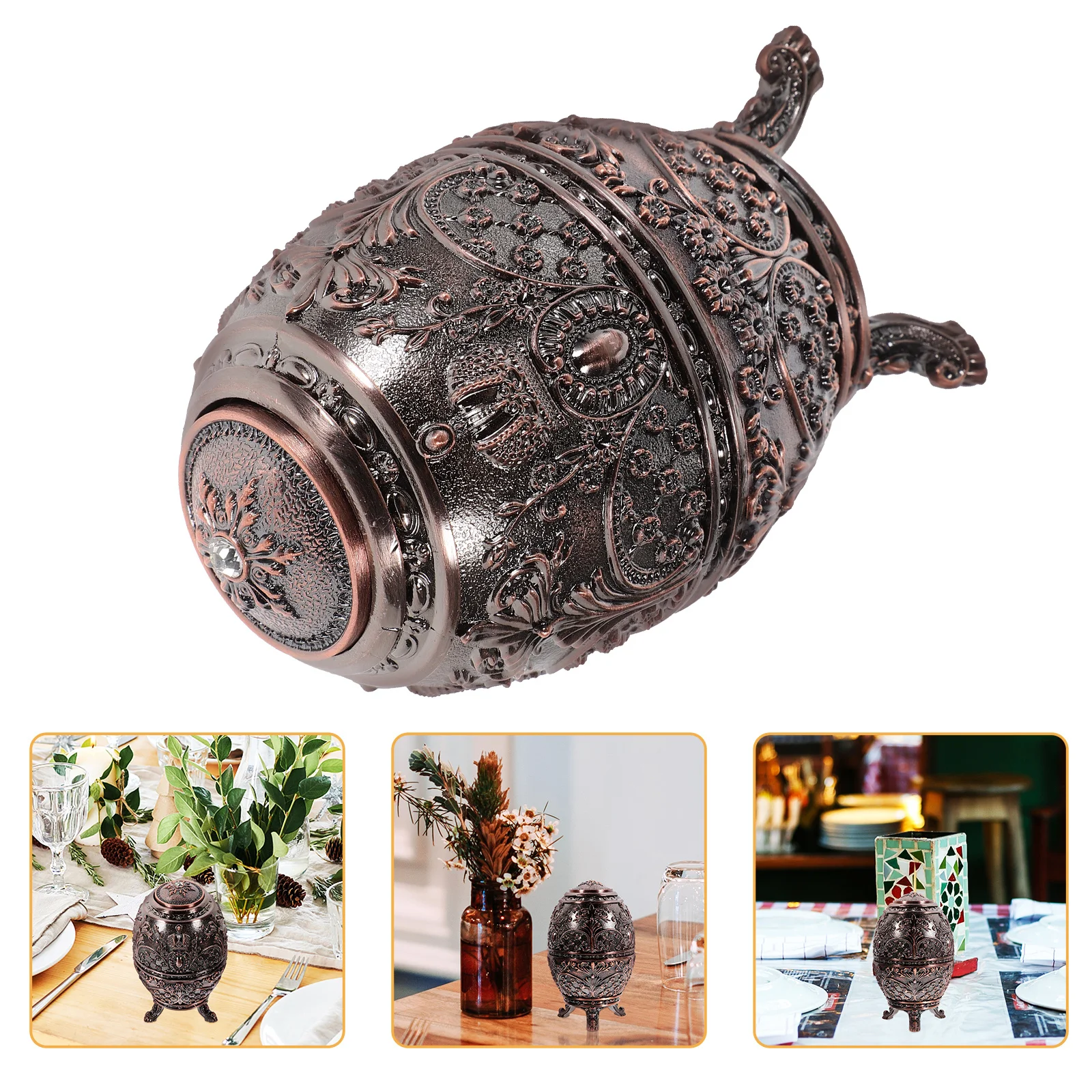 

Vintage Press-Type Toothpick Holder Stylish Design Easy Access Portable Tabletop Container for Dining Room Gift