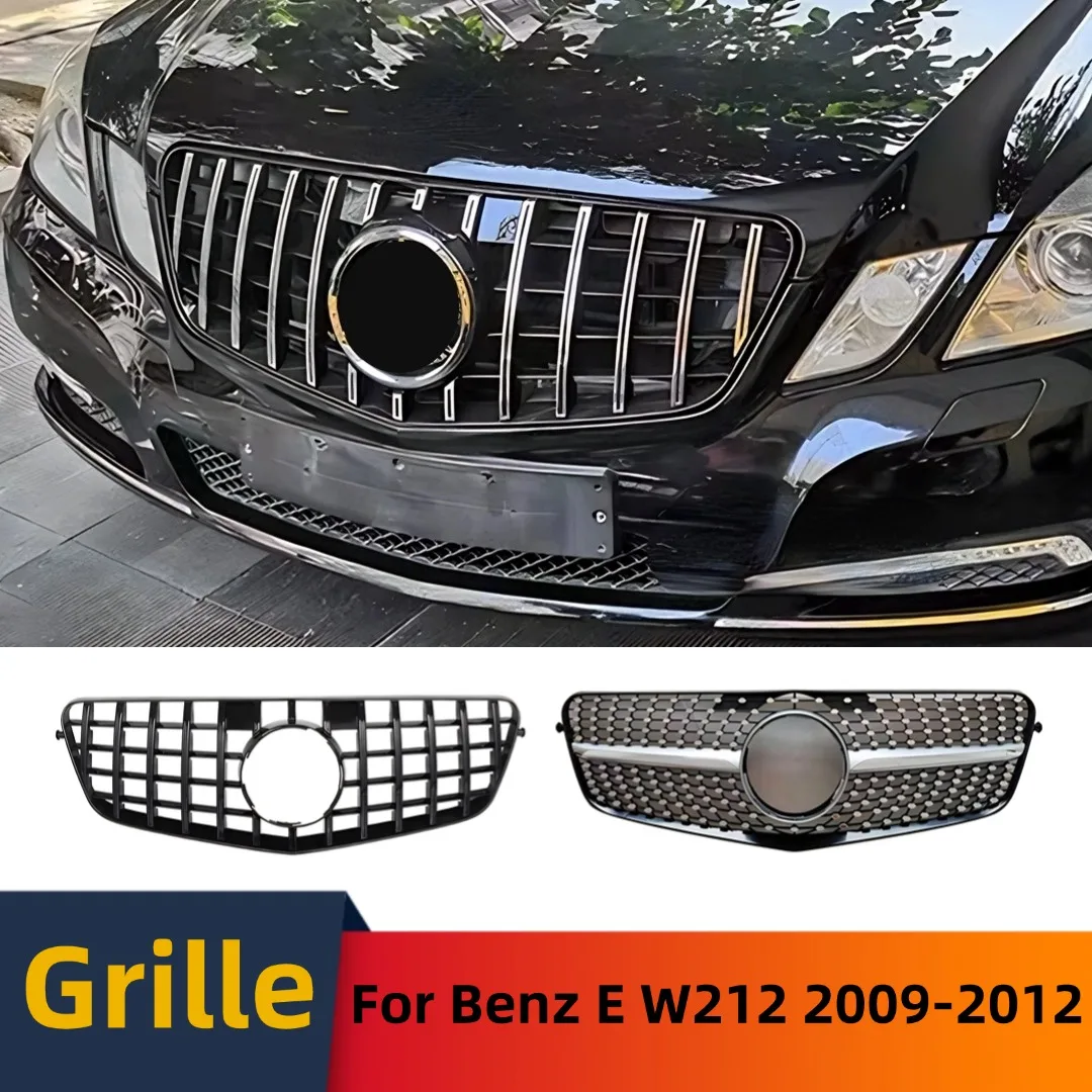 

Front Inlet Grille Bumper Grill Mask Grid Tuning Accessories Body Kit For Mercedes Benz E class W212 2009-2012 GT Stars Style