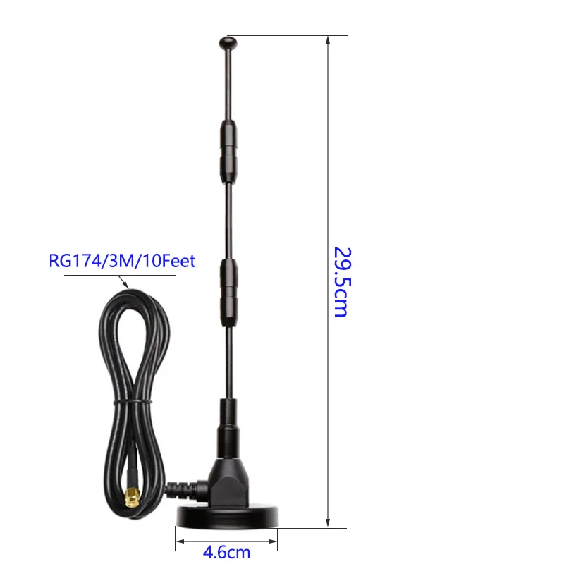 Antena de ventosa de cobre puro de banda completa, amplificador de señal de módem de enrutador, 15dBi, alta ganancia, 4G, 3G, GSM, 600-2700MHz