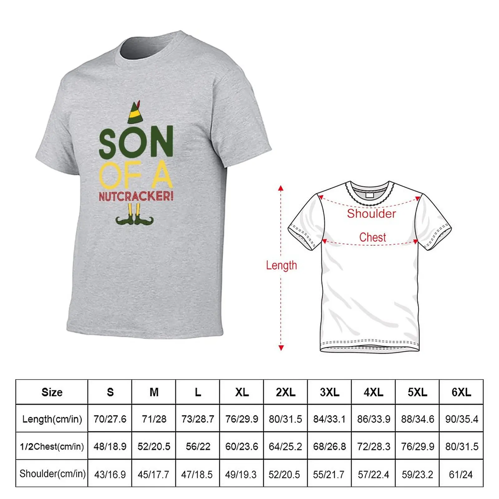 Elf Movie Quote Son of A Nutcracker T-Shirt tops t shirt man custom t shirts cute tops mens clothes