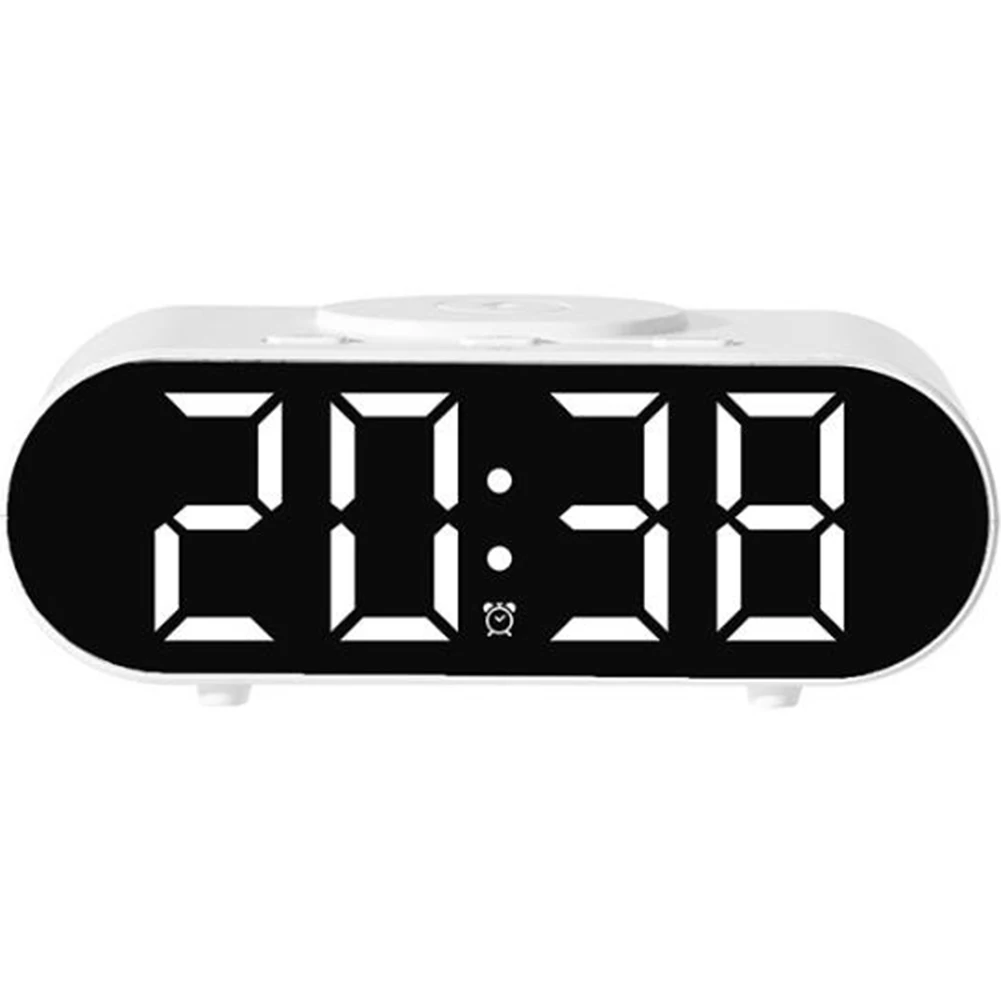 

For Bedroom Use Dual Function Clock Fast Charging Alarm Clock Dual Functionality Nightstand Clock Bedside Clock