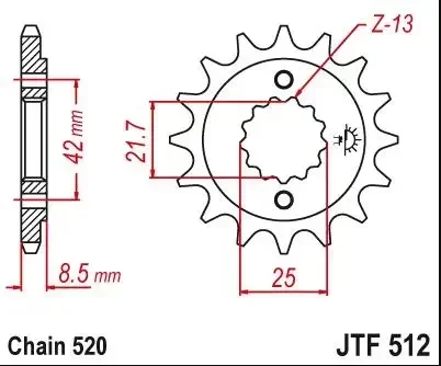 Motorcycle Front Sprocket 520 15T 16T 17T For Kawasaki KLE500 GPZ550 ZR550 ER500 ER-5 KLE500 Suzuki RG400 SV400 Yamaha YZF600R