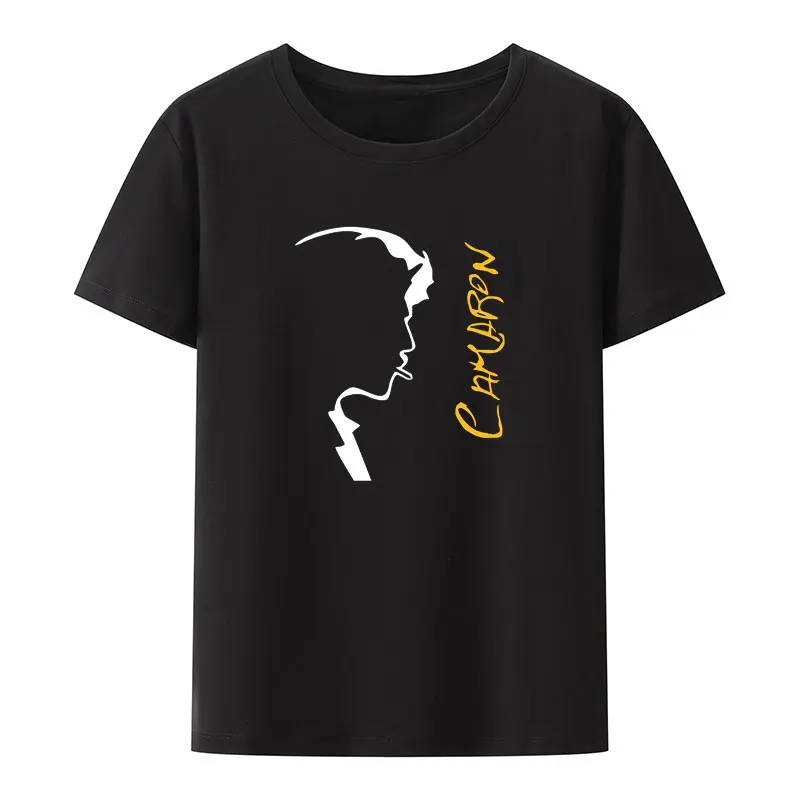 Classic Camarón De La Isla Print T Shirt Retro Men Women Short Sleeve Loose Breathable Camisetas Humor Style Fashion Casual Tops