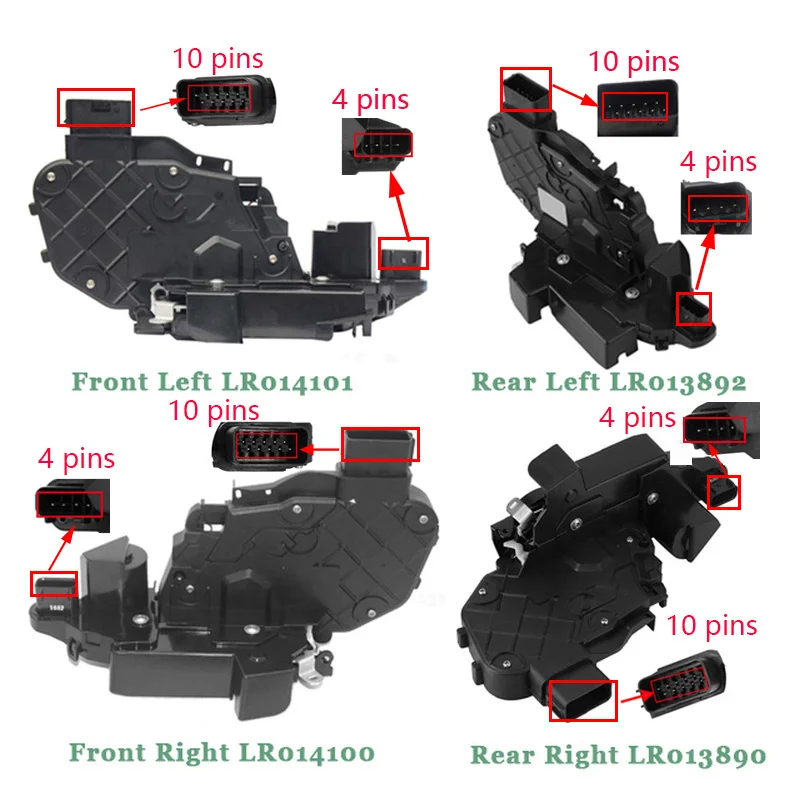 Door Lock Actuator Front Rear Left Right LR013890 LR013892 LR014100 LR014101 For LAND RANGE ROVER SPORT EVOQUE DISCOVERY 4 2010-