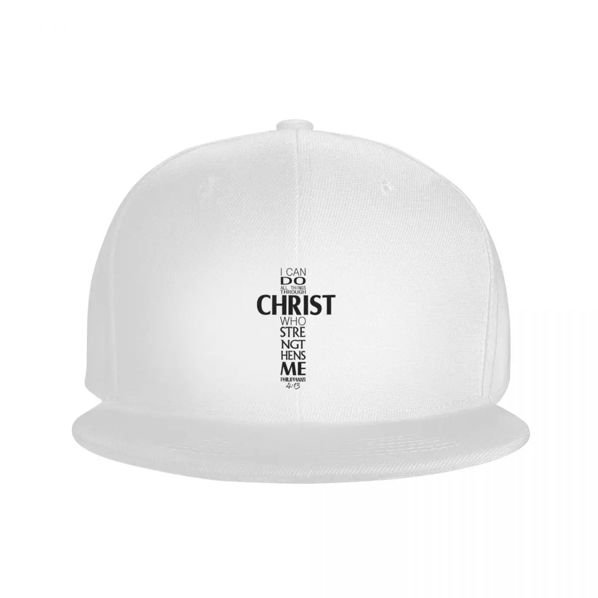 I Can Do All Things Through Christ Cap Christia Snapback Hat Hip Hop Baseball Caps Outdoor Leisure Baseball Flat Hat Unisex Cap