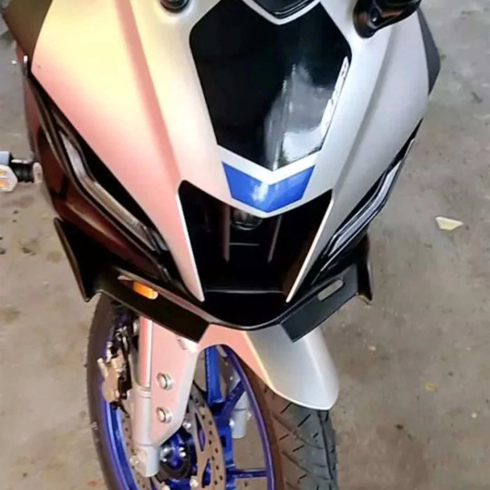 Motorcycle Winglet Front Fairing Wing Guard Cover For YAMAHA YZF R15 V4 R15M 2021 2022 2023 Decoration Winglets Accessories