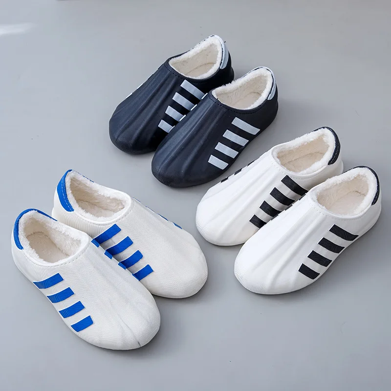 

Thickened Winter Rain Boots Couples Snowy Anti-slip Warm Waterproof Women's Shoes Men's Boots Casual Style EVA Boot Tube Mate...