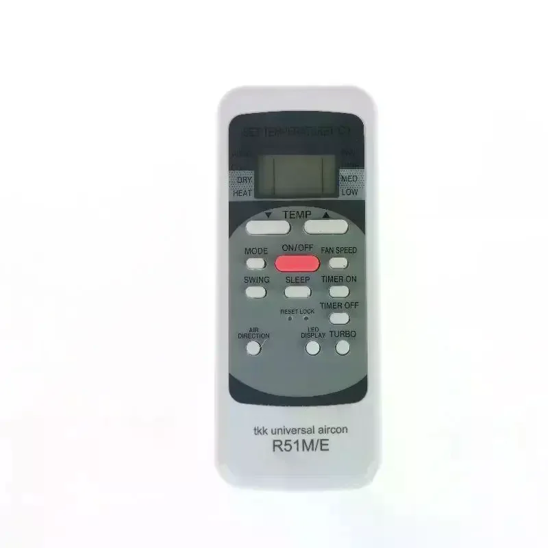 1/2Pcs Universal Controller Air Conditioner Remote Control Replacement Built-in Clock Timer Functions R51M/E For Midea