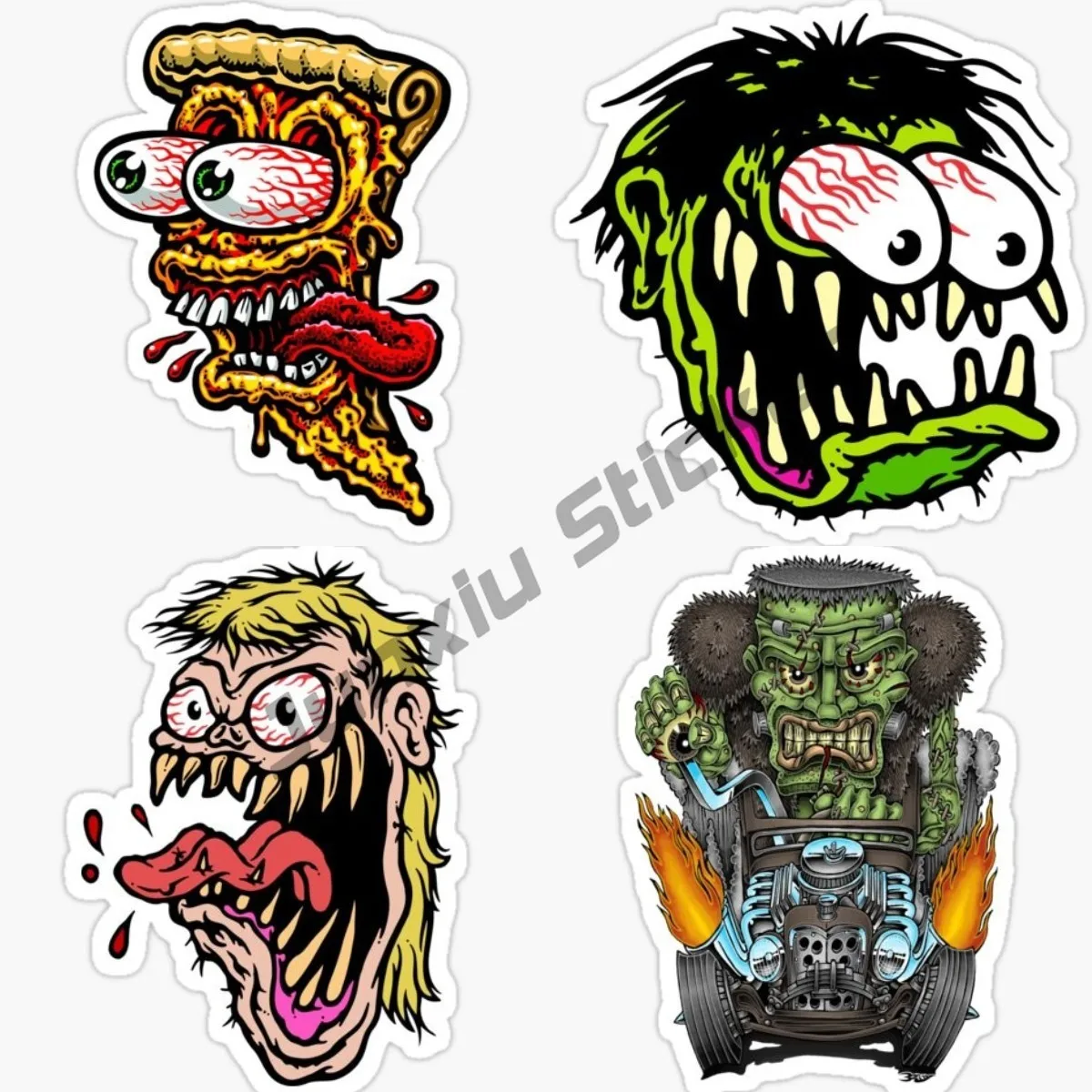 

Rat's Hole Sticker to stick on toolbox Rat Rod Big Daddy Rat fink Full Color UV protective Car Bumper Stickers Cars Van Truck
