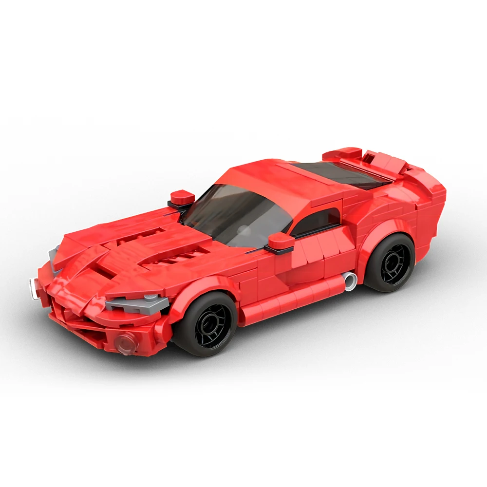Neue MOC-Geschwindigkeit ​ ​ Serie 2008 Zweitüriger Sportwagen SRT10 Modellbausatz DIY Modulares Auto-Bausatz Spielzeug Sammlerstück für Erwachsene Geschenk