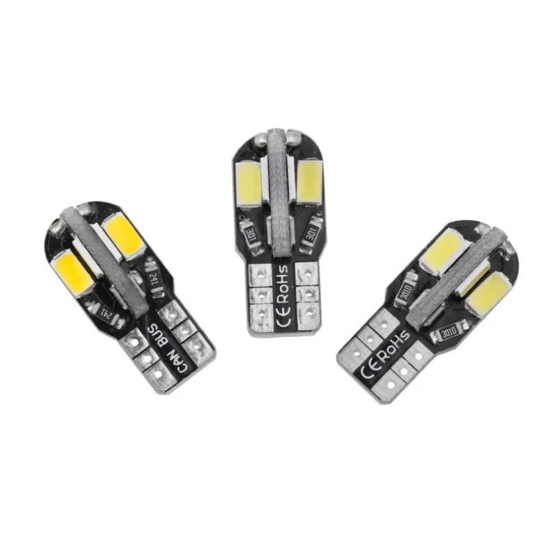 

10 шт., W5W T10 фонари, Canbus 5730 8SMD 4014 26smd 12 в 6000K 194 168