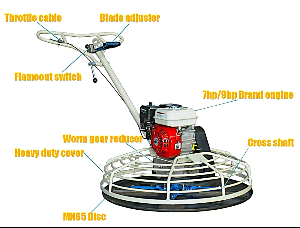 Factory Supply Concrete Finishing Trowels Tools Machine Petrol Walk Behind Concrete Power Trowel Machine