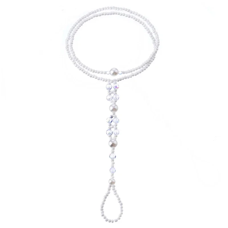 1 قطعة النساء تقليد اللؤلؤ بوهيميا خلخال بيرفوت صندل خلخال القدم سلسلة تو الشاطئ الكاحل سوار مجوهرات هدايا #5