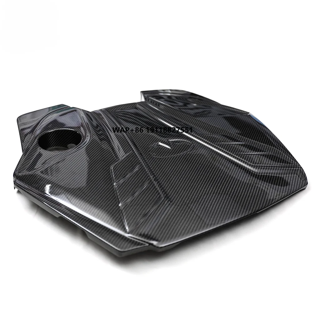 

3.0t Q50 Dry Carbon Fiber Engine Cover New Exterior Real Carbon Auto Front Hood Trim Replacement for Infiniti Q60 Q50 3.0t 2016+