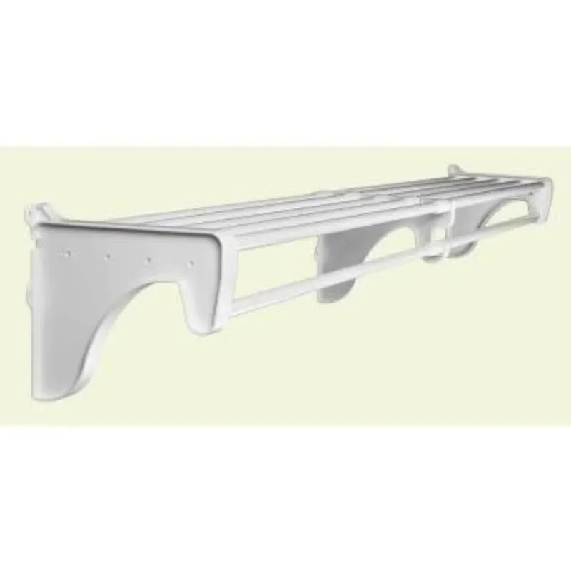

Closet Shelf with Hanging Rod - 30” to 50" Expandable, White, Closet Shelves – Strong, Holds 200 lbs – Easy Install