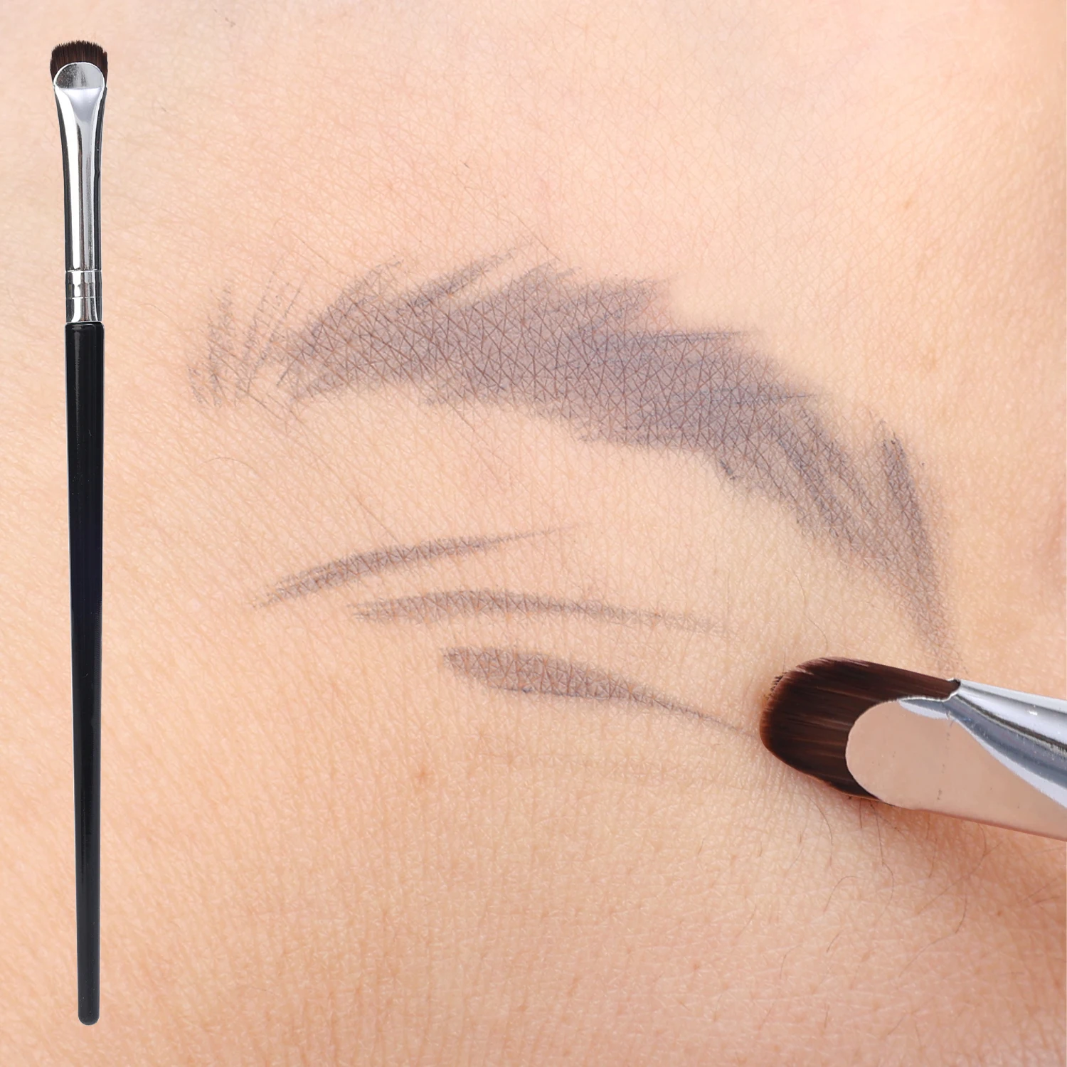 5 STKS Crescent Eyeliner Borstel Ultradunne Upgrade Wenkbrauw Oogschaduw Make-up Kwasten Nat Droog Gebruik Nauwkeurige Detail Borstel Ogen Schoonheid